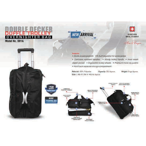 SWISS MILITARY - TRAVEL BAG - DB1A