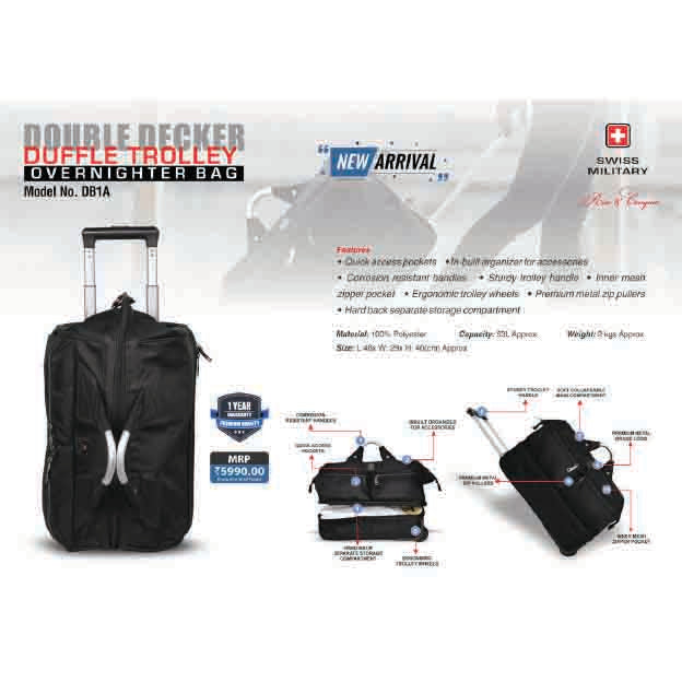 SWISS MILITARY - TRAVEL BAG - DB1A