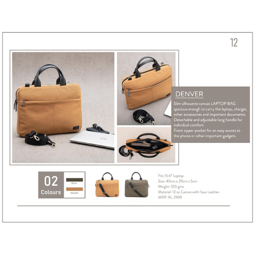 OBLIQUE DENVER LAPTOPS BAG