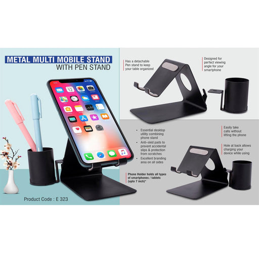 Metal mobile stand with Detachable Tumbler  -  E 323