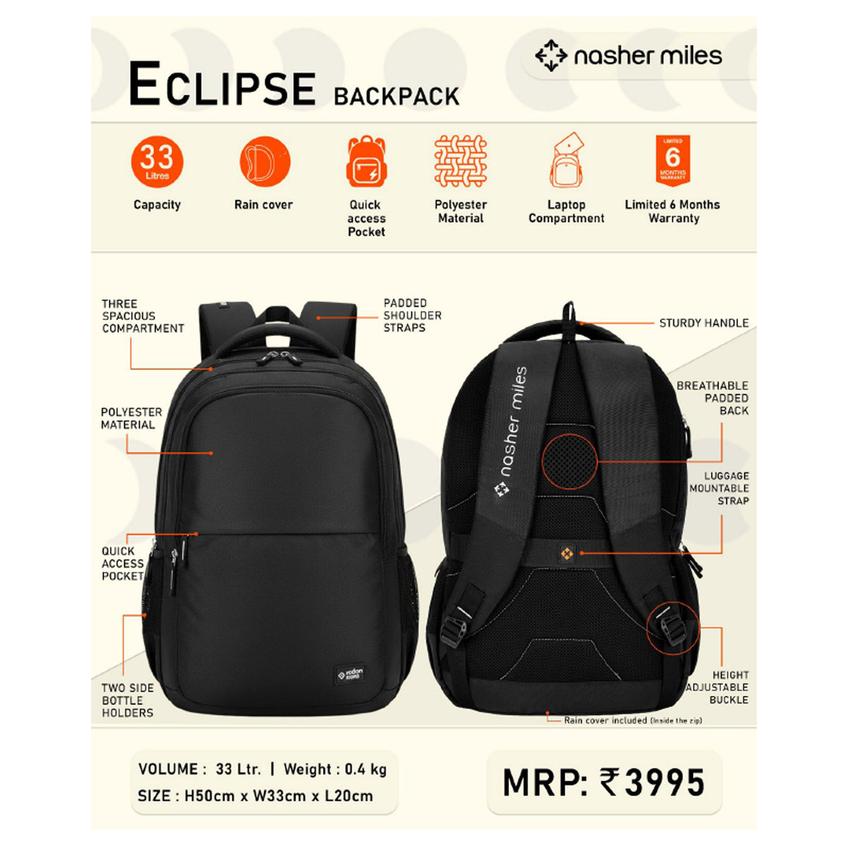 Nasher Miles - Eclipse Backpack