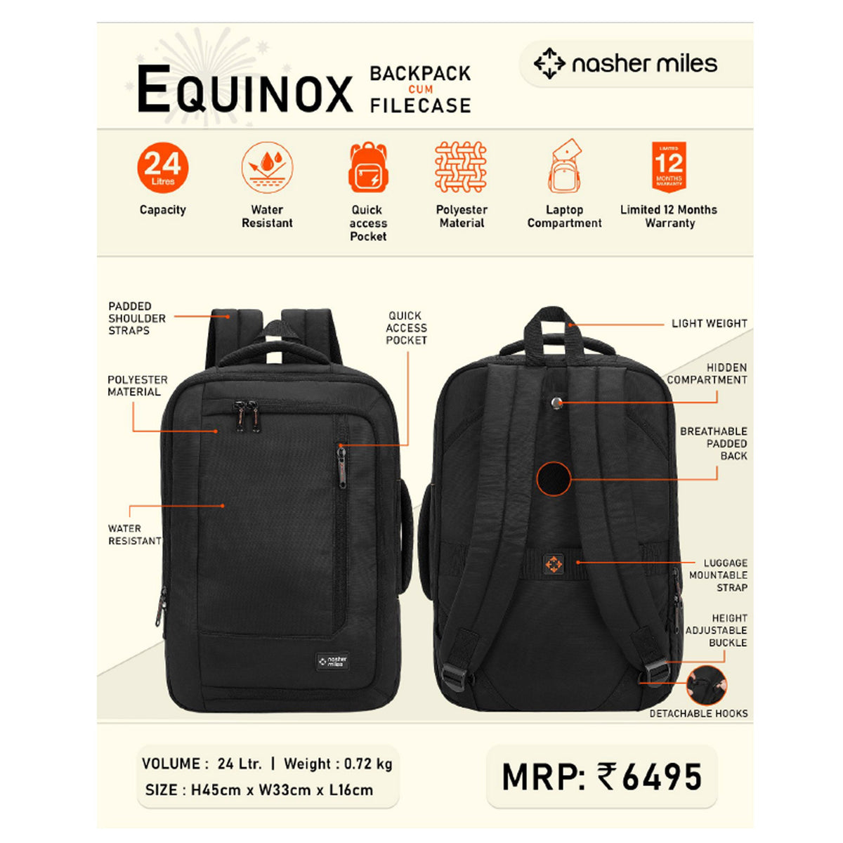 Nasher Miles - Equinox Backpack