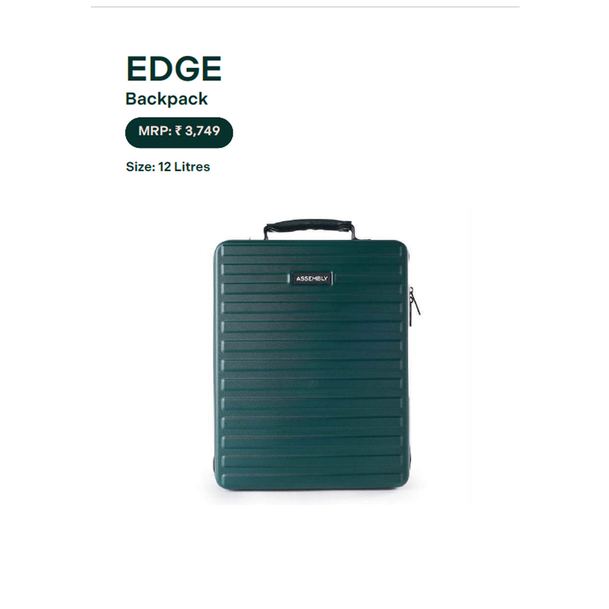 Assembly - Edge Backpack