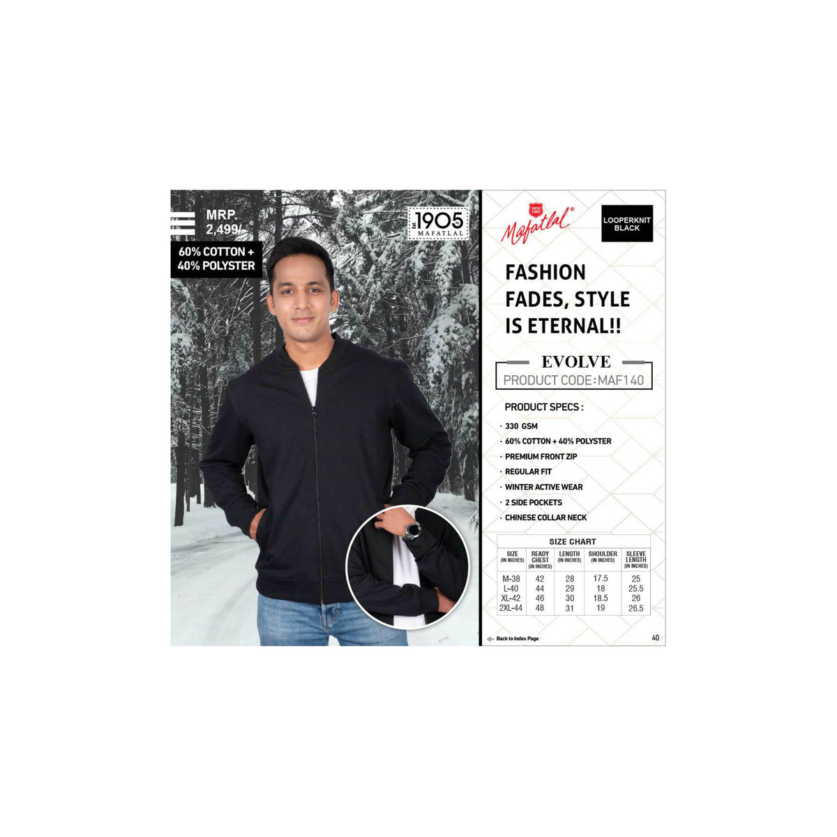 Mafatlal - Elegance Premium Polo Neck Hoodie