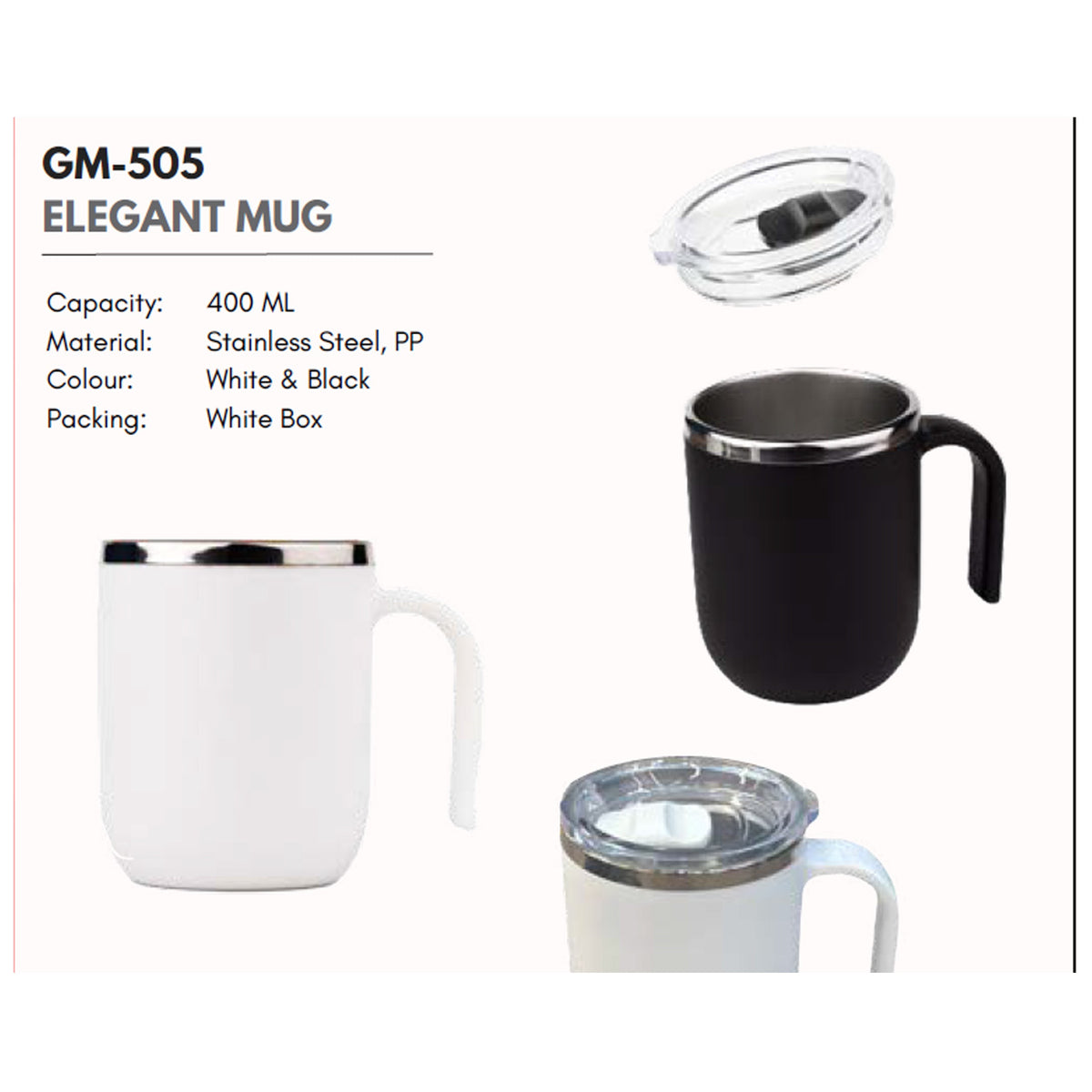 GM - Elegant Steel Mug GM-505