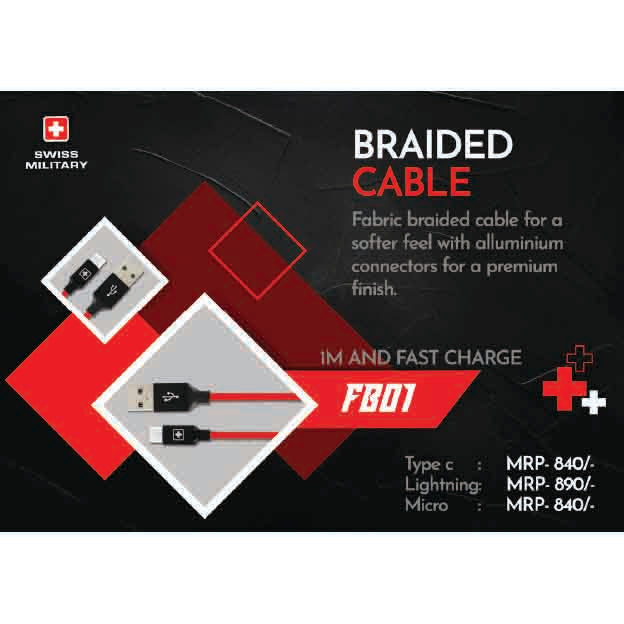SWISS MILITARY - BRAIDED CABLE - FB01