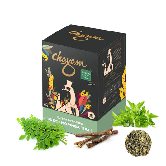 CHAYAM - FRESH MORINGA TULSI - TEA BAG