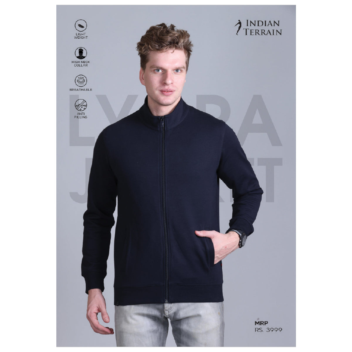 Indian Terrain - Full Zipper Lycra Jacket