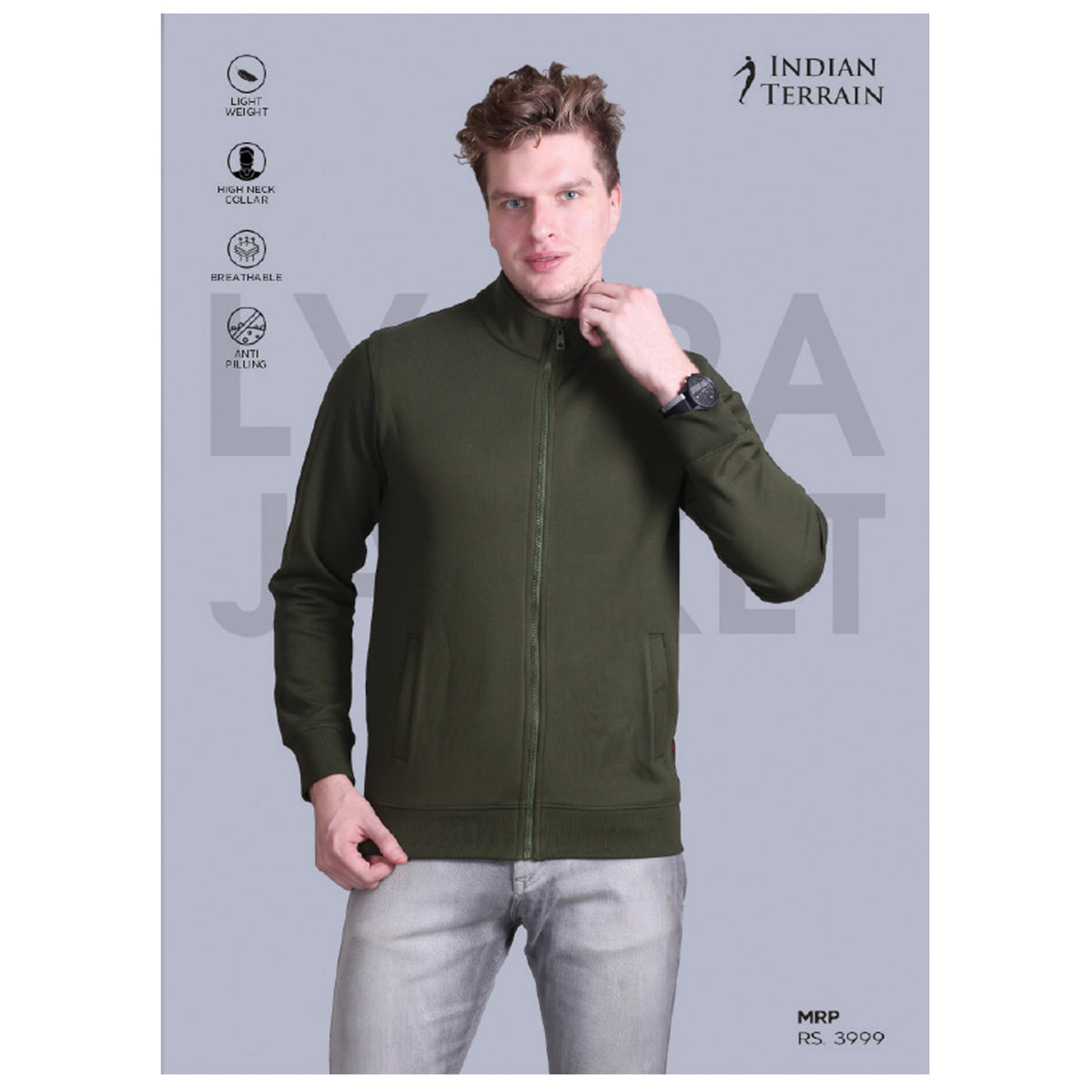 Indian Terrain - Full Zipper Lycra Jacket