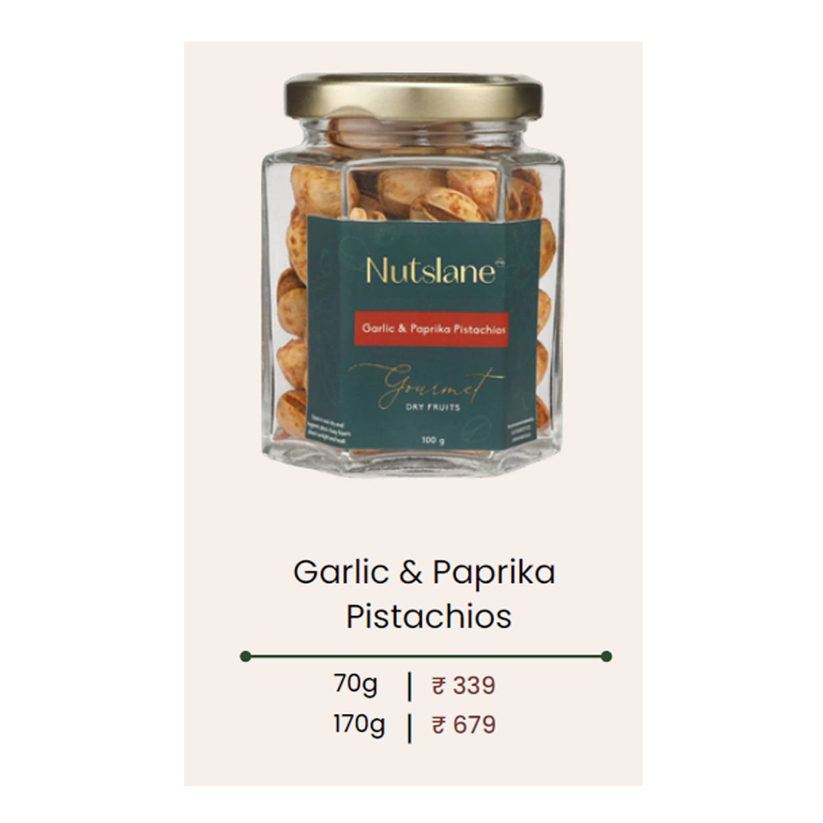 Nutslane - Garlic & Paprika Pistachios