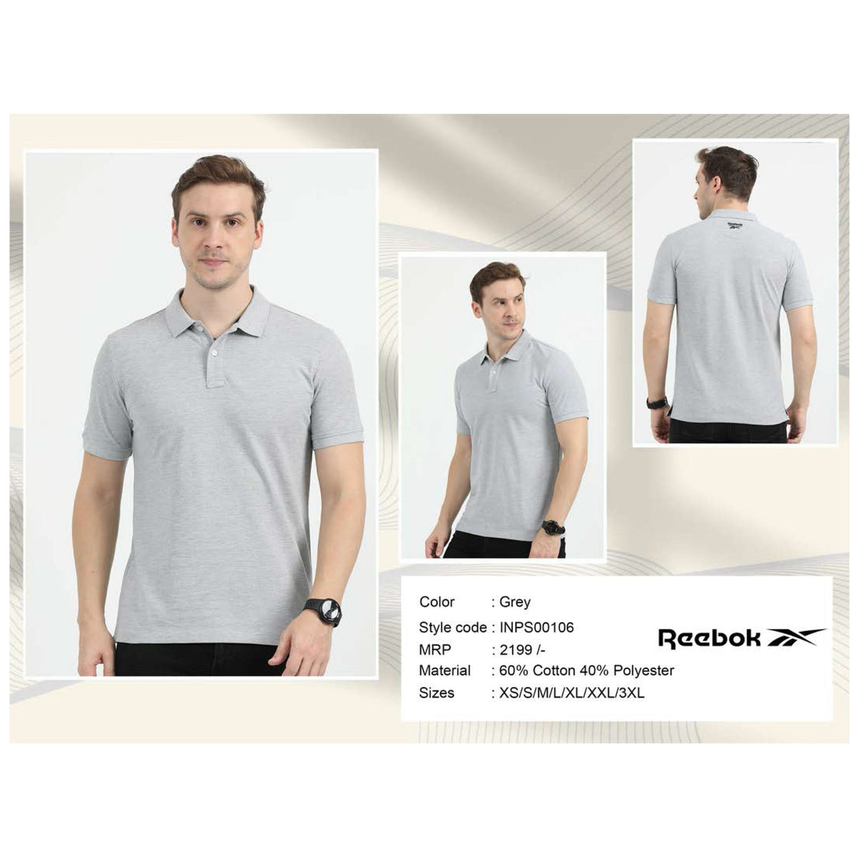 Reebok - Polycotton Polo T-Shirt