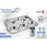 Platter: Stainless Steel Compartment plate with Premium glass and spoon | Set of 3 -  H 212
