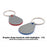Droplet shape keychain with highlights  - J 92