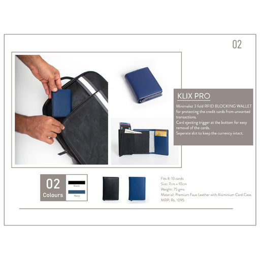 OBLIQUE KLIX PRO RFID WALLET