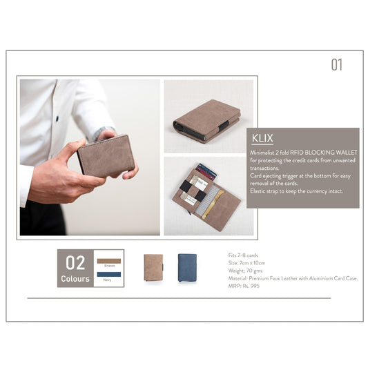 OBLIQUE KLIX RFID WALLET