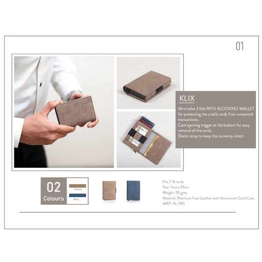OBLIQUE KLIX RFID WALLET