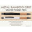 Metal Bamboo Grip Velvet finish pen  - L 159