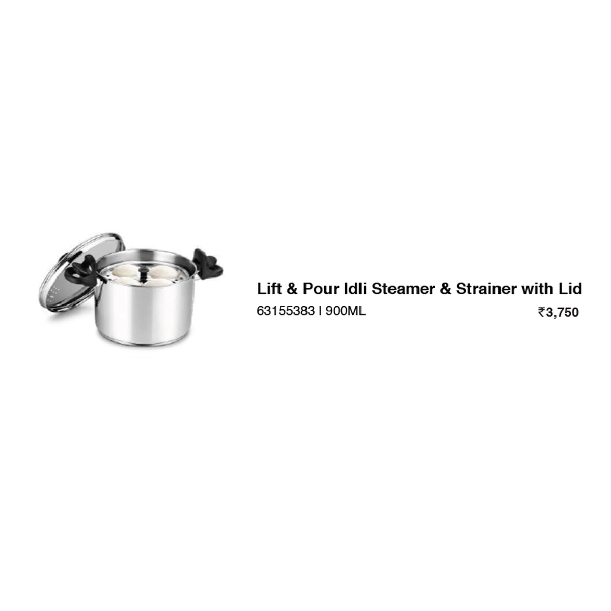 Wonder Chef - Lift & Pour Idli Steamer & Strainer With Lid
