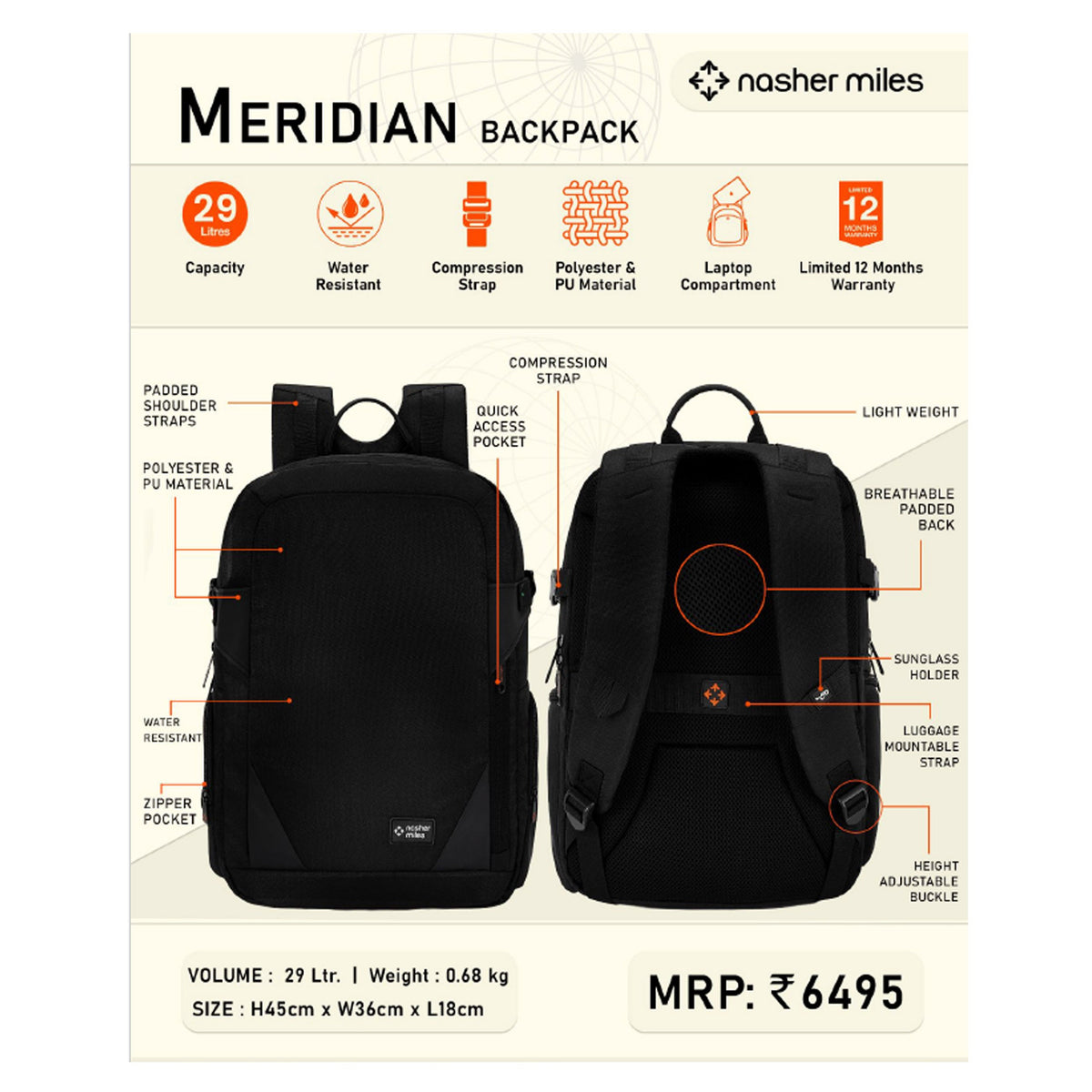 Nasher Miles - Meridian Backpack