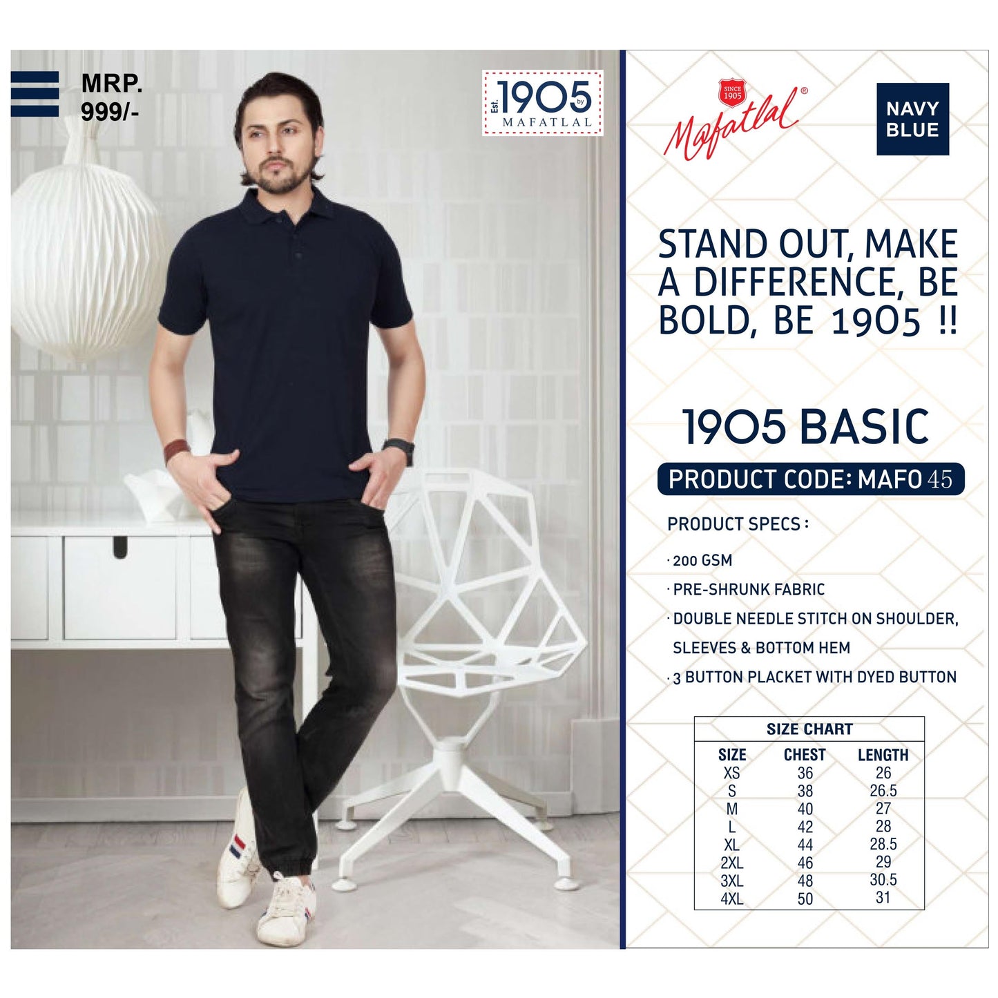 MAFATLAL - POLO-T-SHIRT-PLAIN