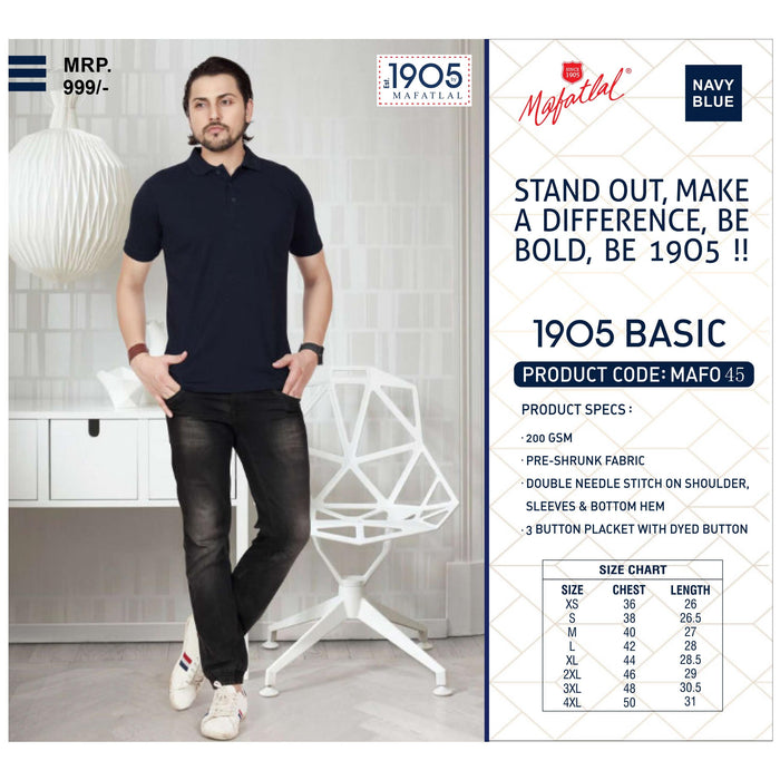 MAFATLAL - POLO-T-SHIRT-PLAIN