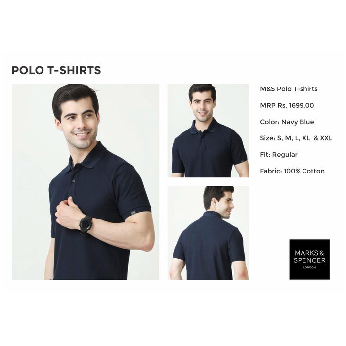 MARK & SPENCERS- POLO-T-SHIRT - PLAIN