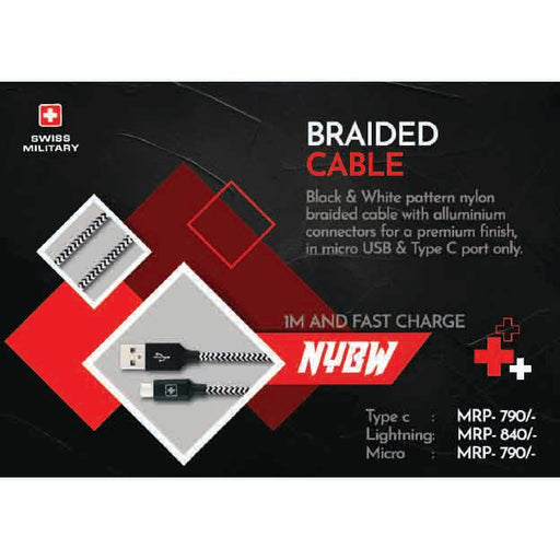 SWISS MILITARY - BRAIDED CABLE - NYBW