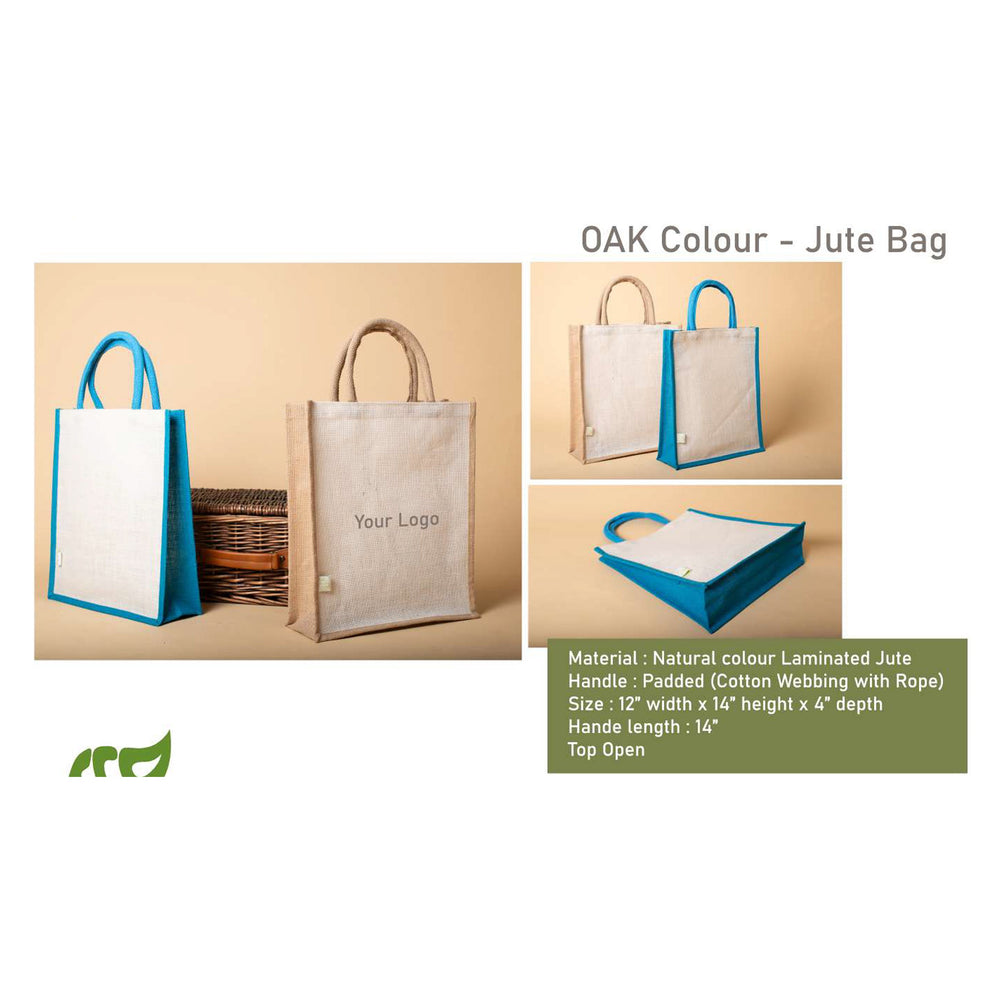 OBLIQUE - OAK COLOUR - JUTE BAG