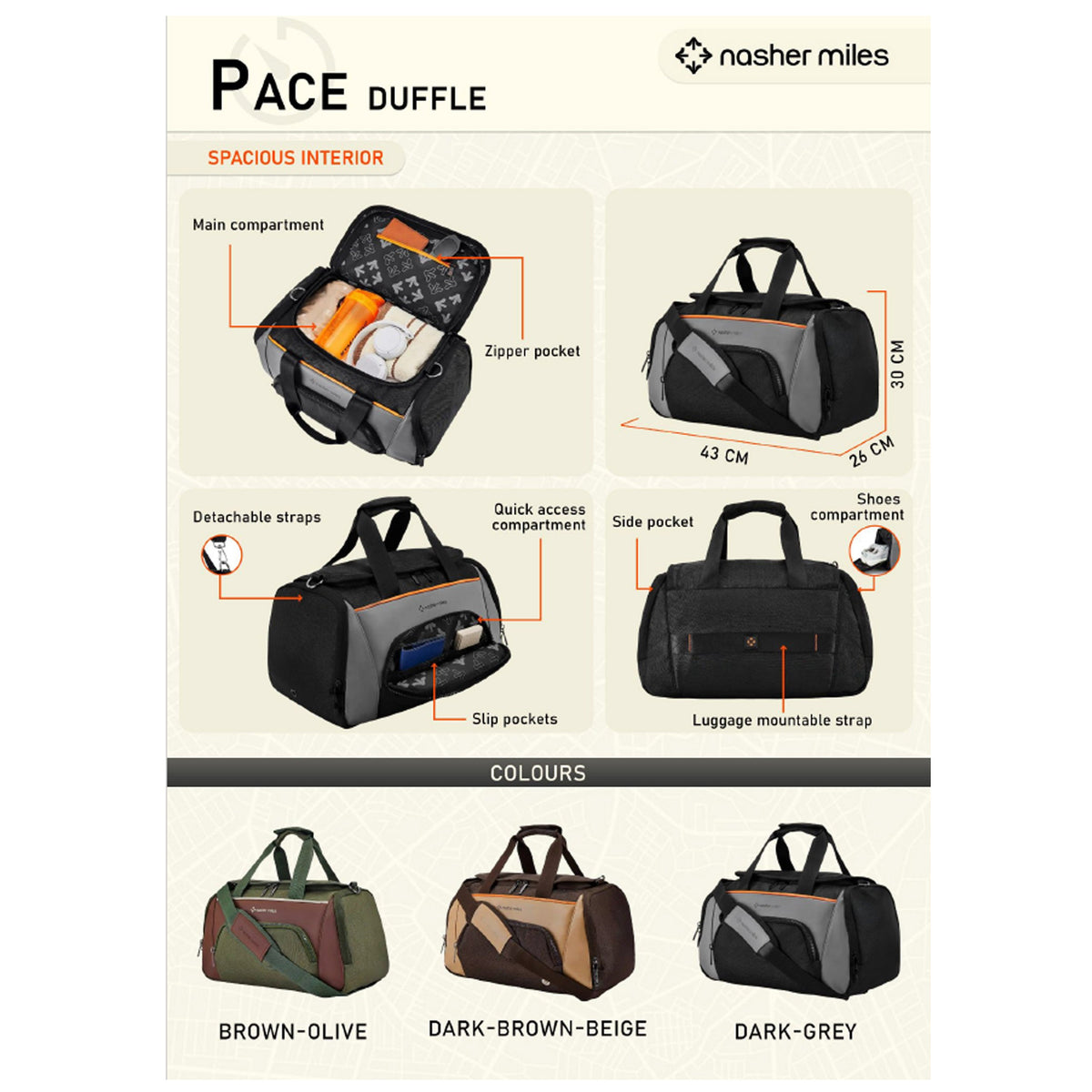 Nasher Miles - Pace Duffle Bag
