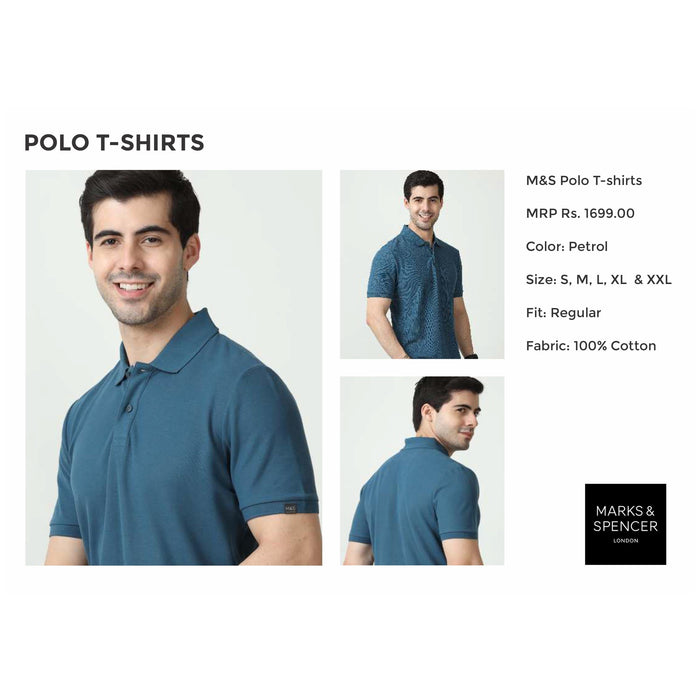 MARK & SPENCERS- POLO-T-SHIRT - PLAIN