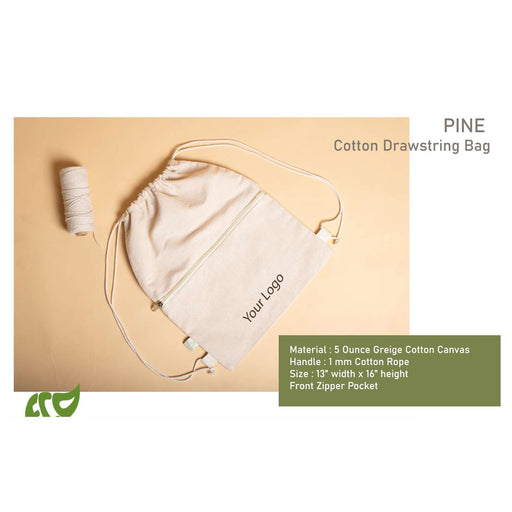 OBLIQUE - PINE - JUTE BAG