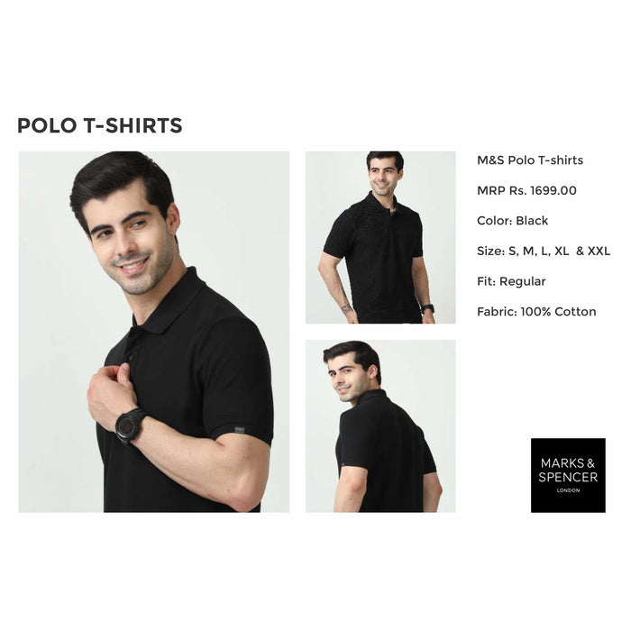 MARK & SPENCERS- POLO-T-SHIRT - PLAIN