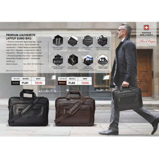 SWISS MILITARY  - LAPTOP BAG - PLB1 & PLB2