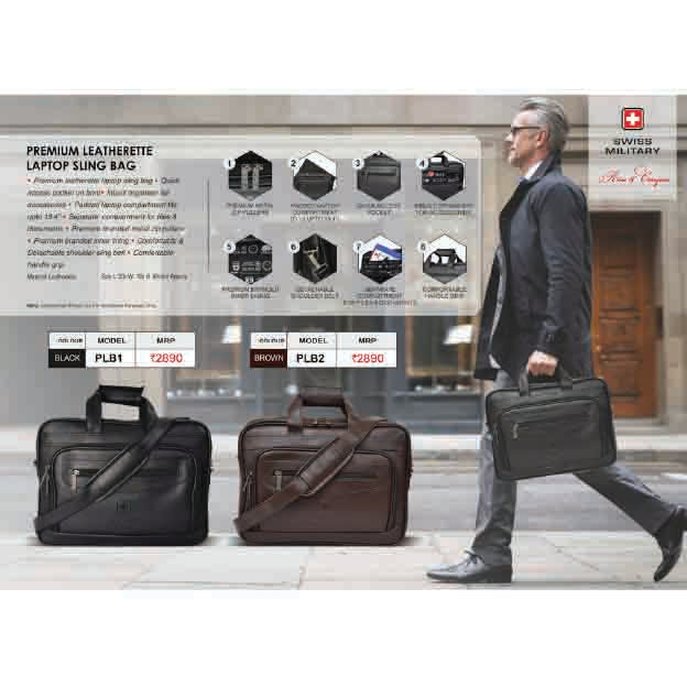 SWISS MILITARY  - LAPTOP BAG - PLB1 & PLB2