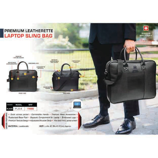 SWISS MILITARY  - LAPTOP BAG - PLB4