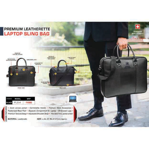 SWISS MILITARY  - LAPTOP BAG - PLB4