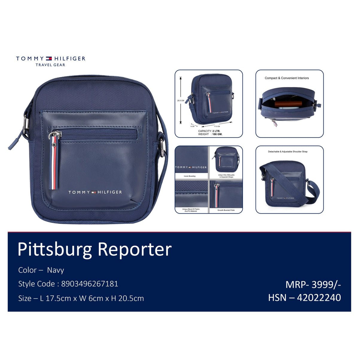 Tommy Hilfiger - Pittsburg Reporter Bag