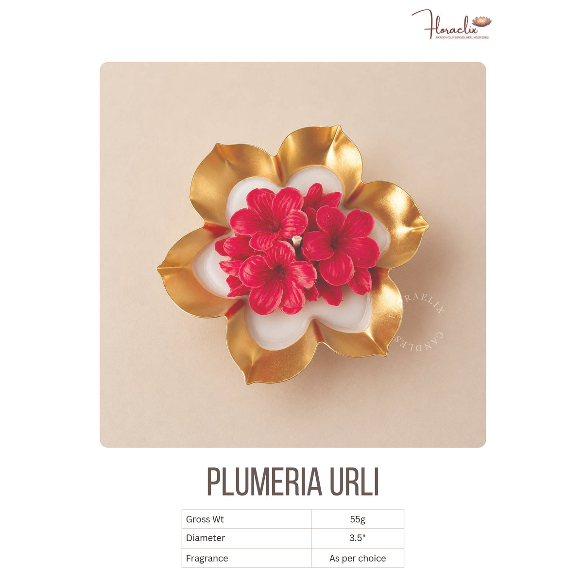 Floraelix - Plumeria Urli Candle