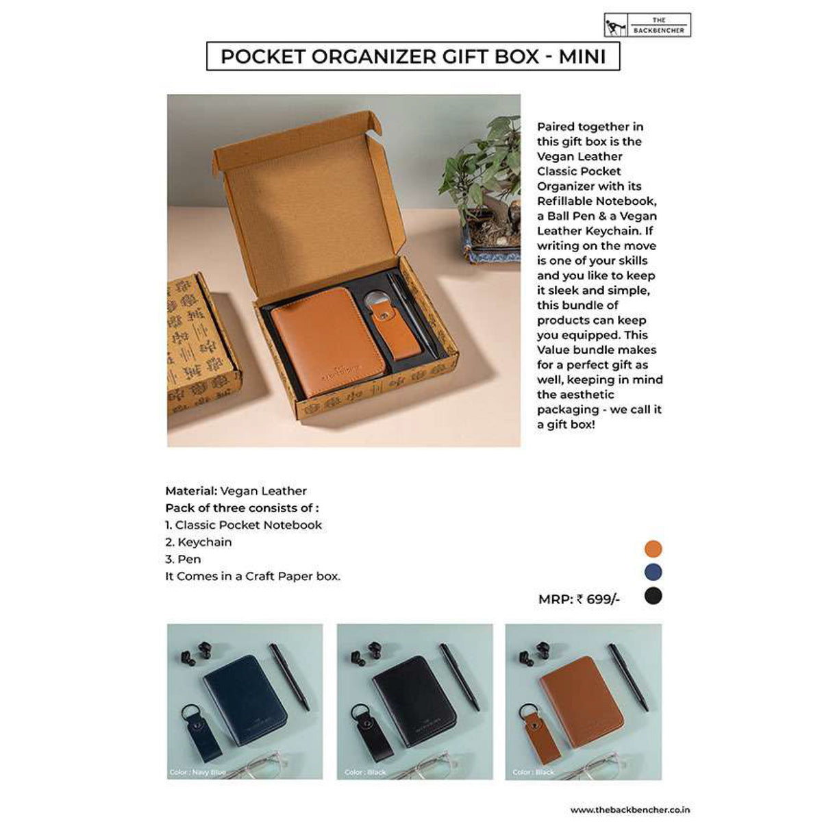 The Back Bencher - Pocket Organiser Gift Box Mini