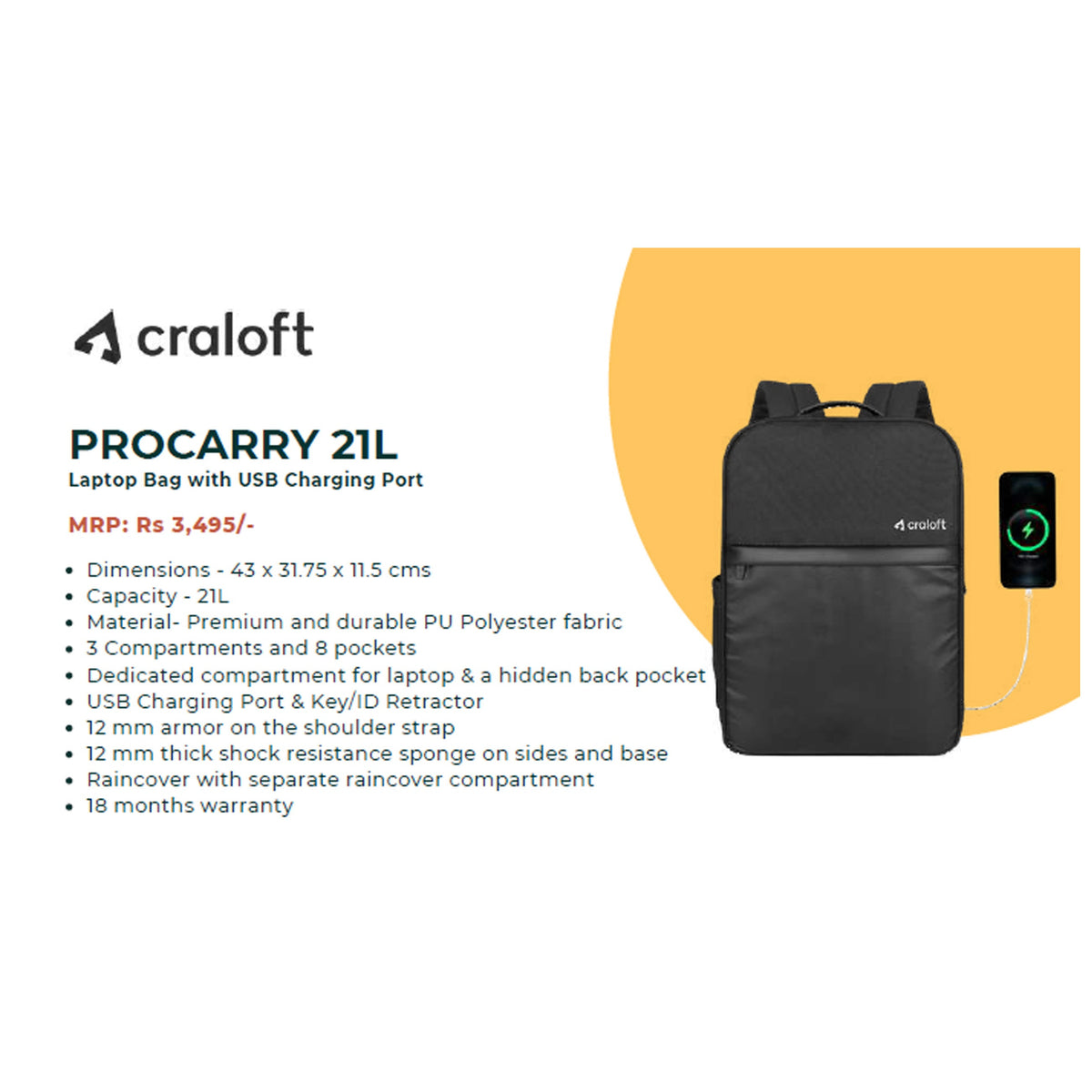 Craloft - Pro Carry 21L