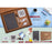5 in 1 Gray set: Expandable Data cable, Spinner with bottle opener, 4 in 1 pen, Glow Clock and A5 PU notebook in Kraft Gift Box - Q 102