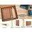 EcoSet 3: Set of A5 Cork notebook, Bamboo 304 Steel Vacuum Flask, Bamboo Pen & Cork Keychain in Kraft Gift Box - Q 109
