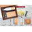 4 in 1 Bamboo set: Keychain, Bamboo vacuum flask, Bamboo pen and A5 bamboo cover notebook in Kraft Gift Box - Q 112