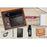 4 in 1 Black set: Tulip shape Keychain, SS Bottle, Metal Pen and A5 PU notebook in Kraft Gift Box - Q 113
