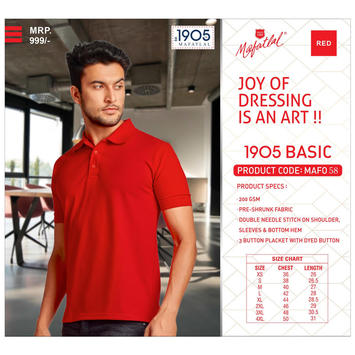 MAFATLAL - POLO-T-SHIRT-PLAIN