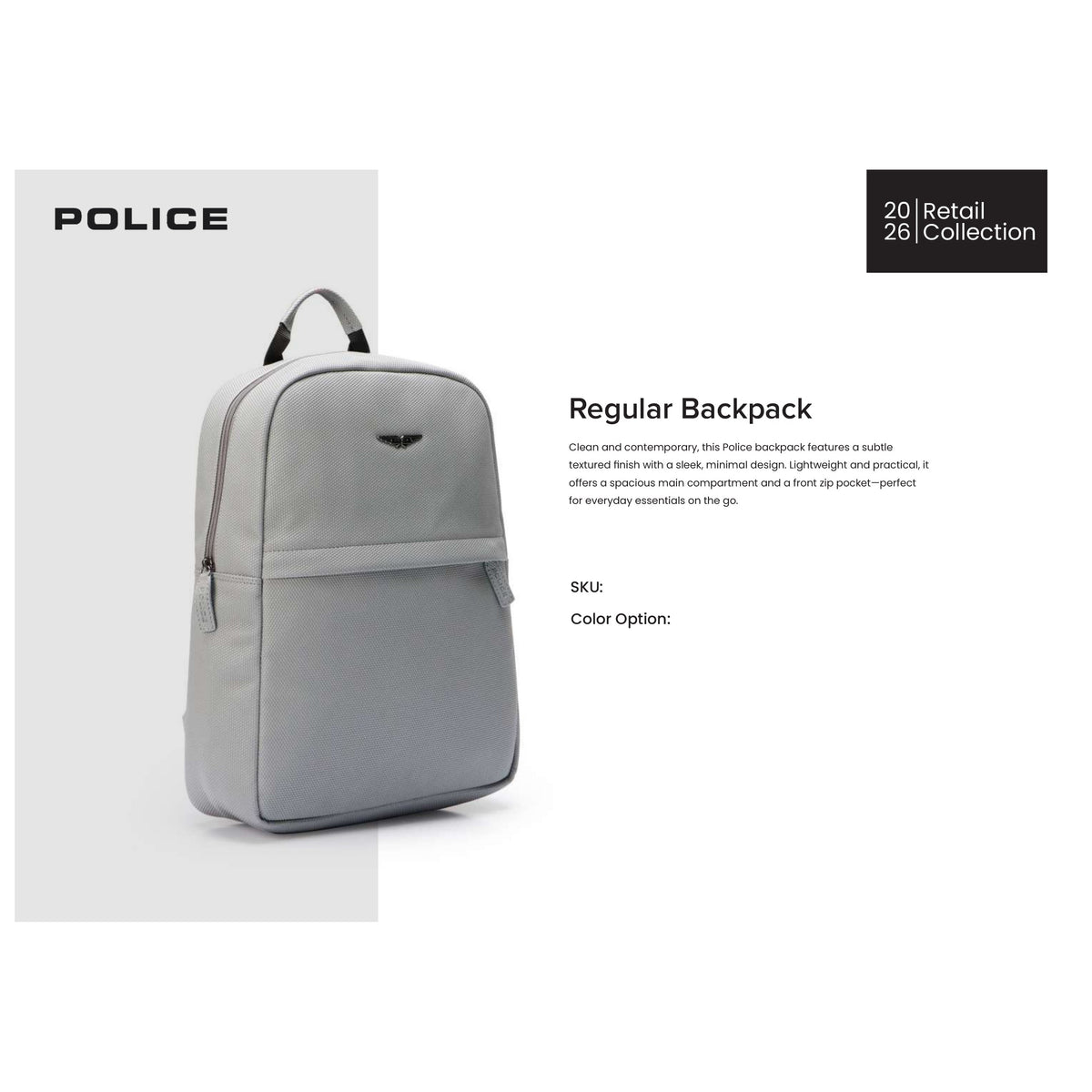 Police - Regular Backpack Archelo