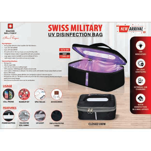 SWISS MILITARY - UV DISINFECTION BAG - SCV-05