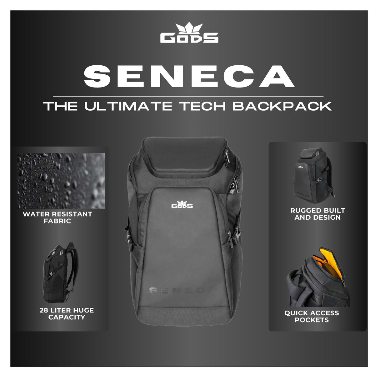 GODS - Seneca Laptop Backpack