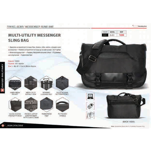 SWISS MILITARY - LAPTOP BAG - SLB3