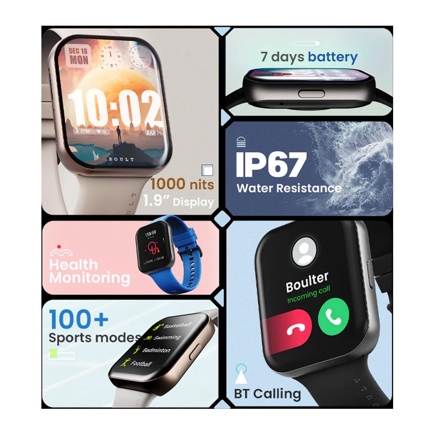 BOULT - SWING - SMART WATCH